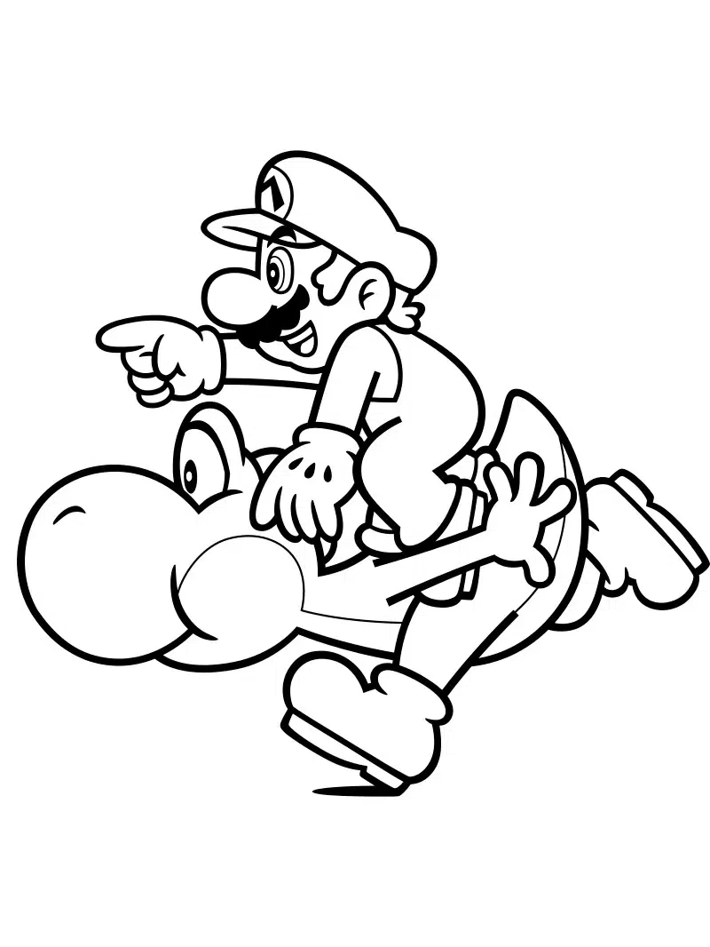 Mario Und Sein Bester Freund Zusammen Ausmalen