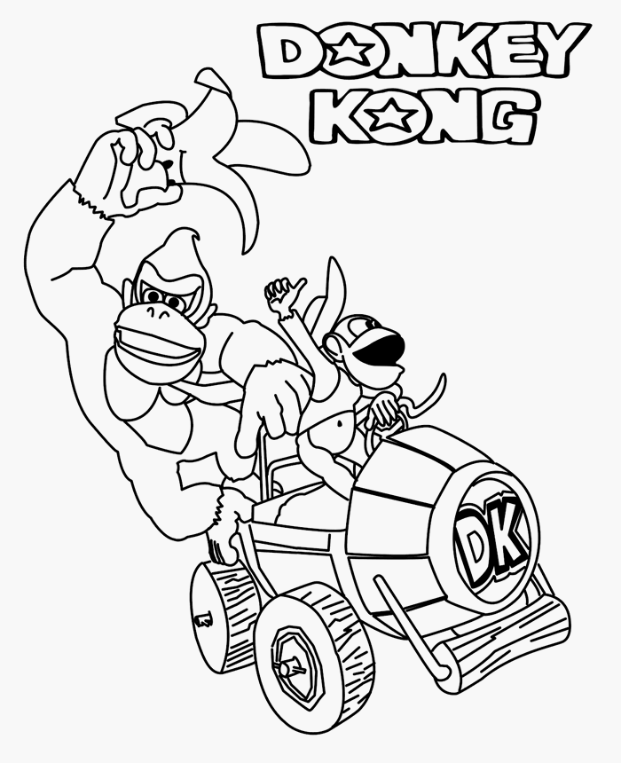 Donkey Kong Malen Für Kinder