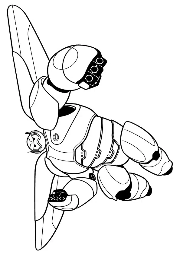 Big Hero 6 Baymax Superheld Ausmalbild