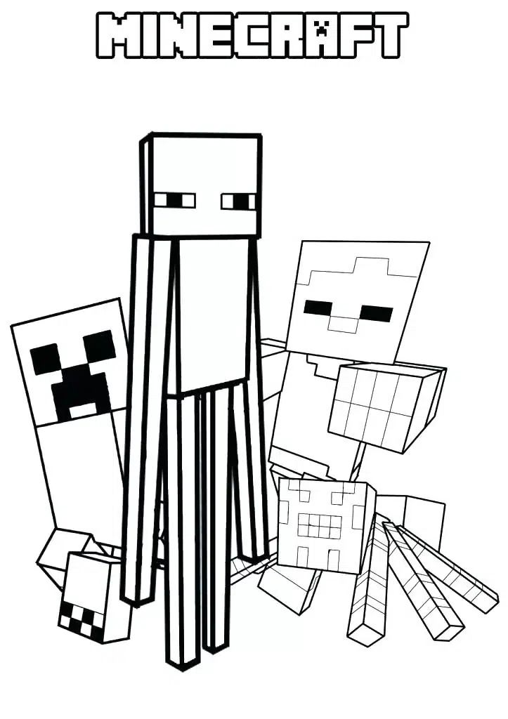 Minecraft Bilder Zum Ausmalen