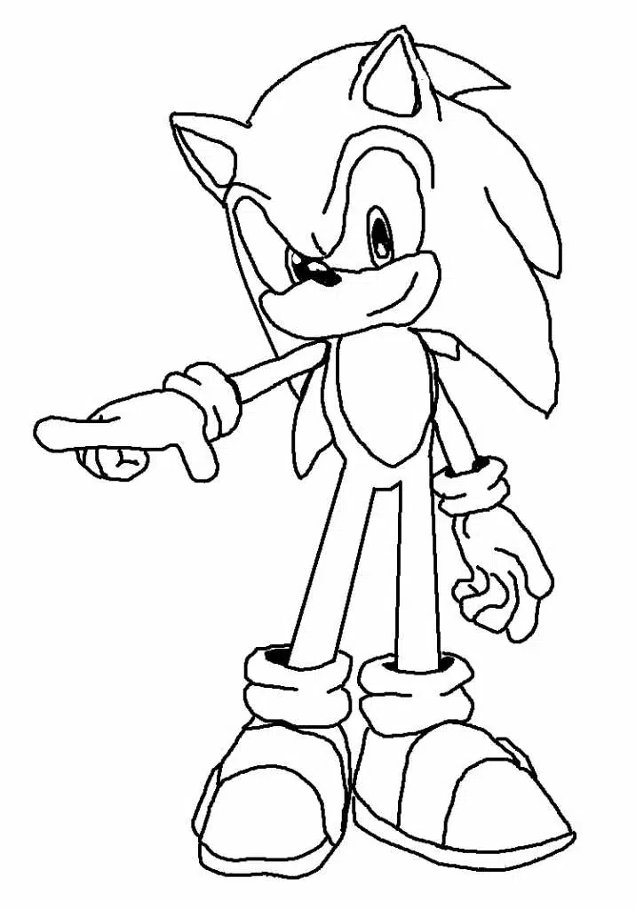 Ausmalbilder Sonic Für Kinder