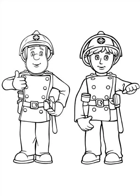Feuerwehrmann Sam Ausmalbilder Zum Ausdrucken