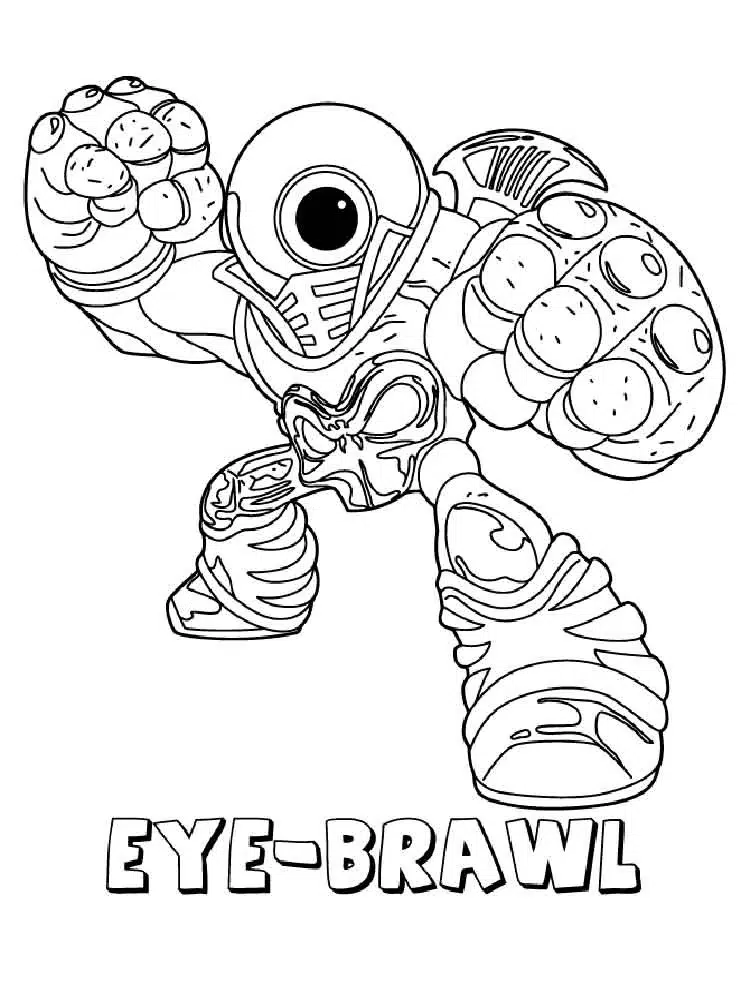 Skylander Eye Brawl Ausmalbild