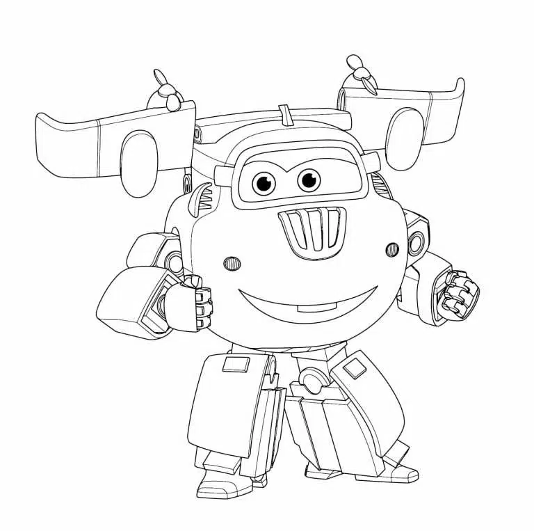 Super Wings Ausmalbilder Für Kinder