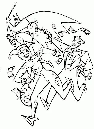 Batman, Harley Quinn Und Joker
