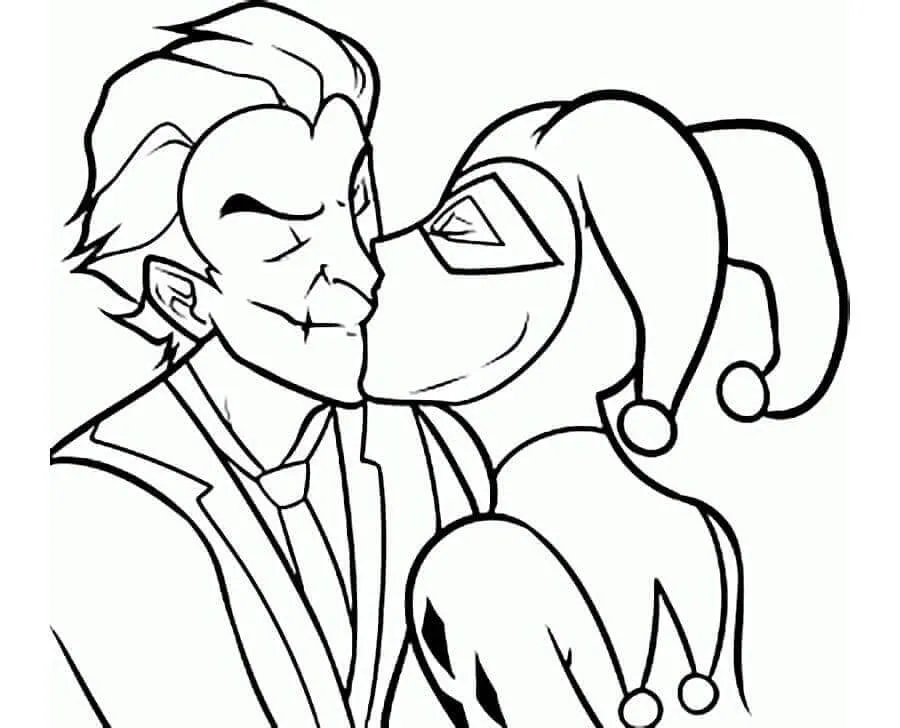 Joker Küsst Harley Quinn