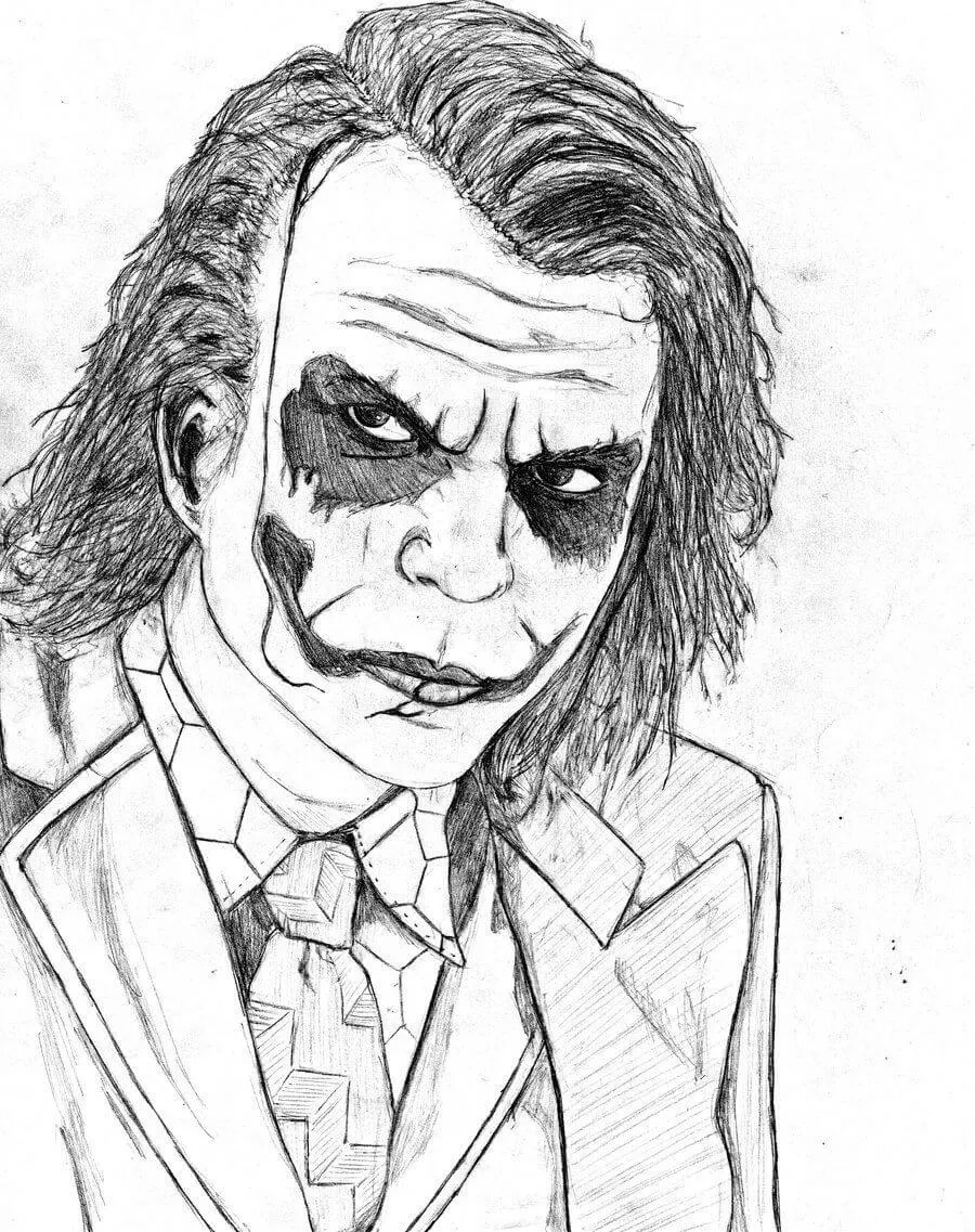 Joker Gesicht Zeichnen