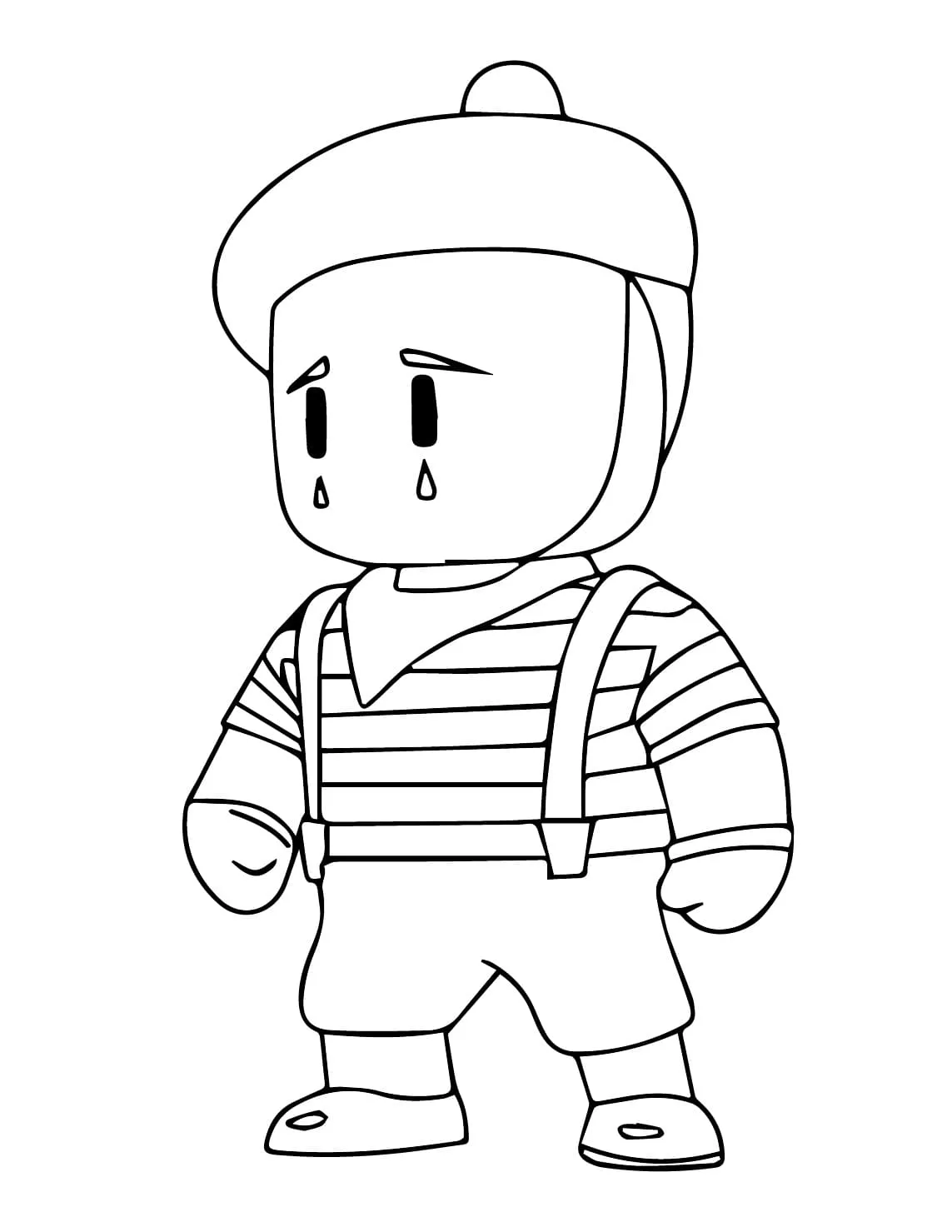 Stumble Guys Mime Rowan Grundzeichnung