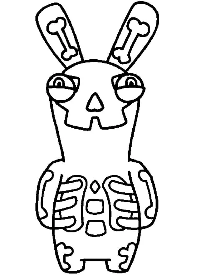 Stumble Guys Skelett-Hase