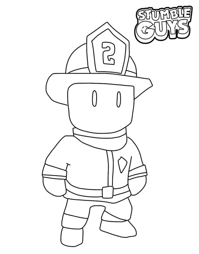 Stumble Guys Feuerwehrfackel