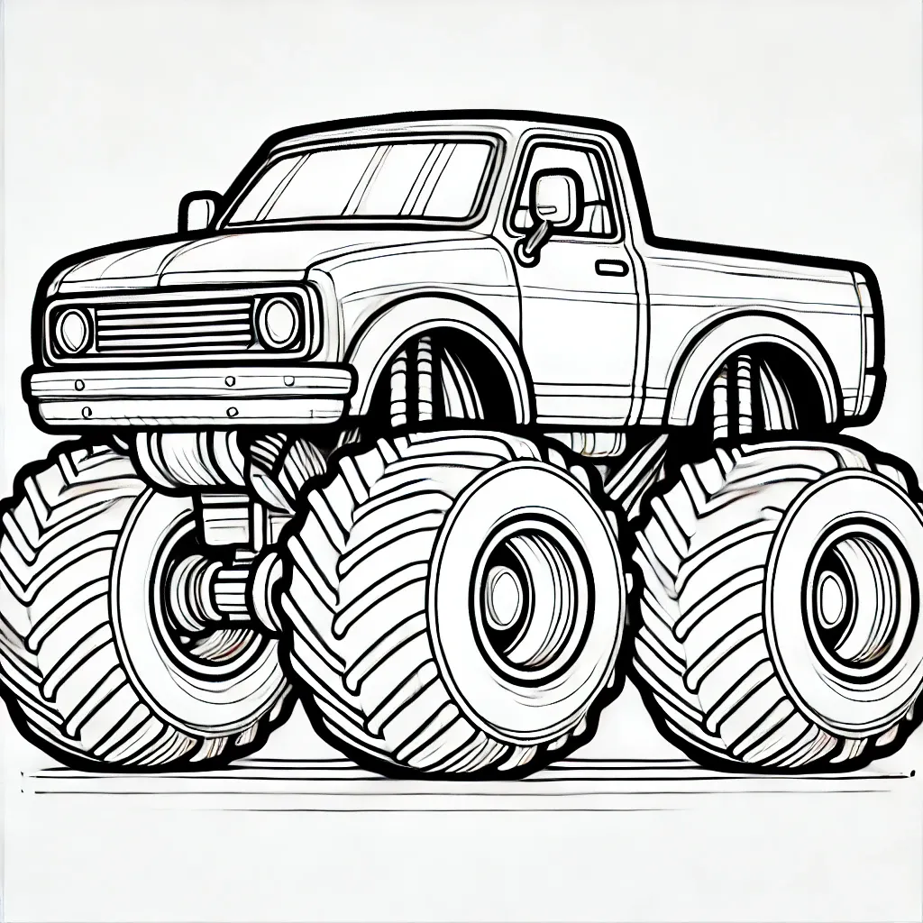 Ausmalbilder Monstertruck Für Kinder