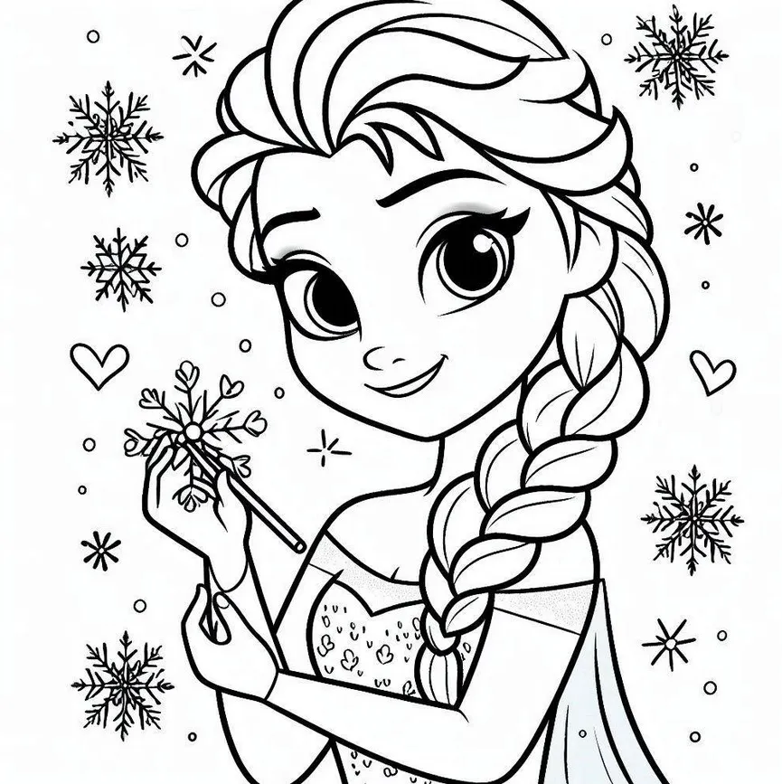 Schneekönigin Elsa Frozen Malvorlagen