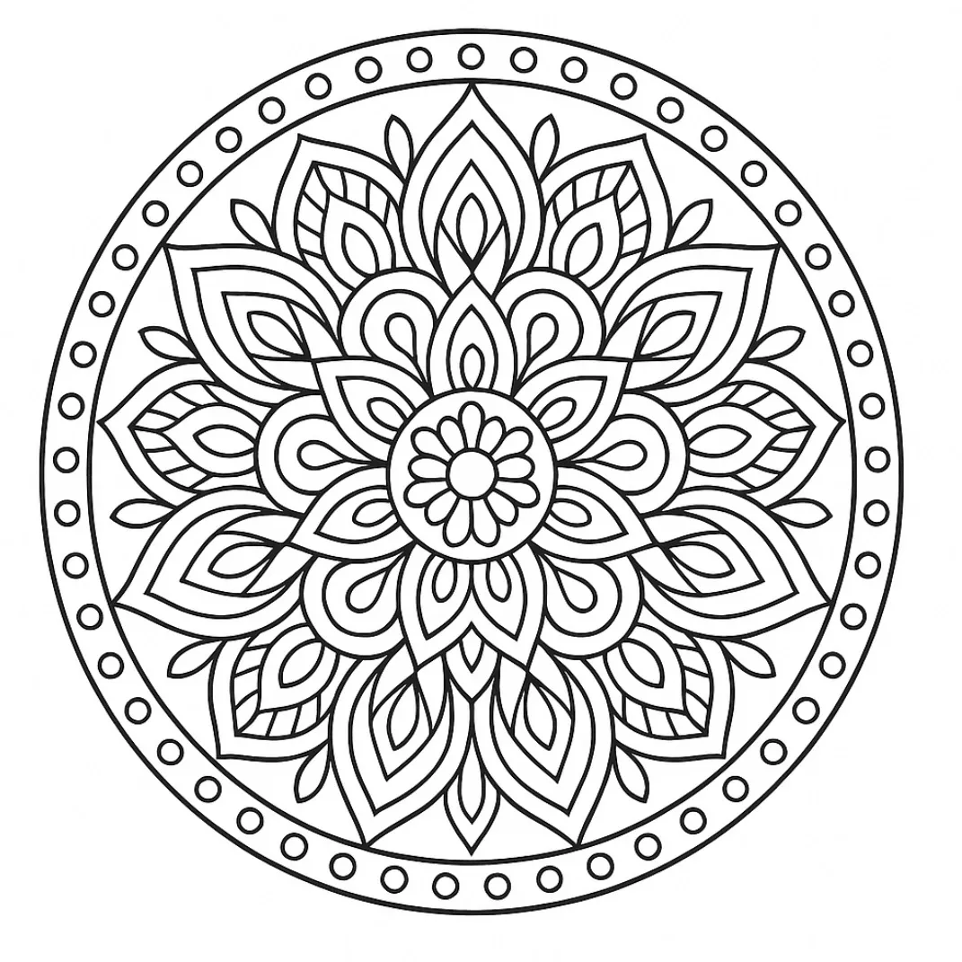 Mandala Ausmalbild Für Kinder Und Erwachsene Entspannung Zum Ausdrucken
