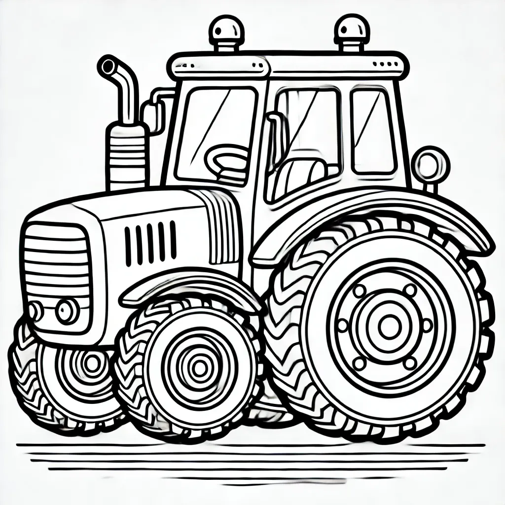 Malvorlage Legendärer Traktor